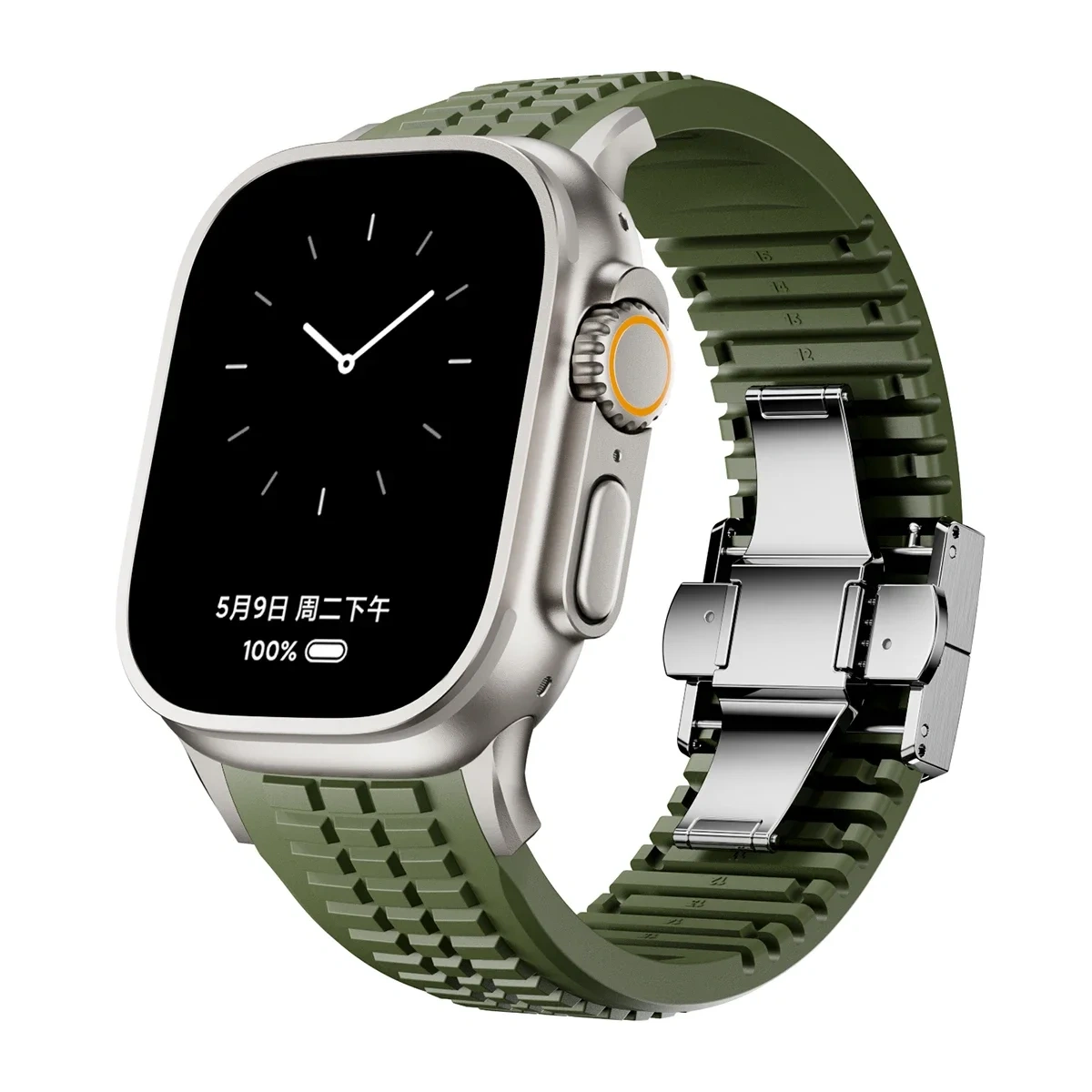 Silicone Band for Apple Watch Ultra 3 2 49mm Series 11 10 46mm Sports Strap for Iwatch 9 8 7 6 5 4 SE 2025 44mm 45mm Watchband
