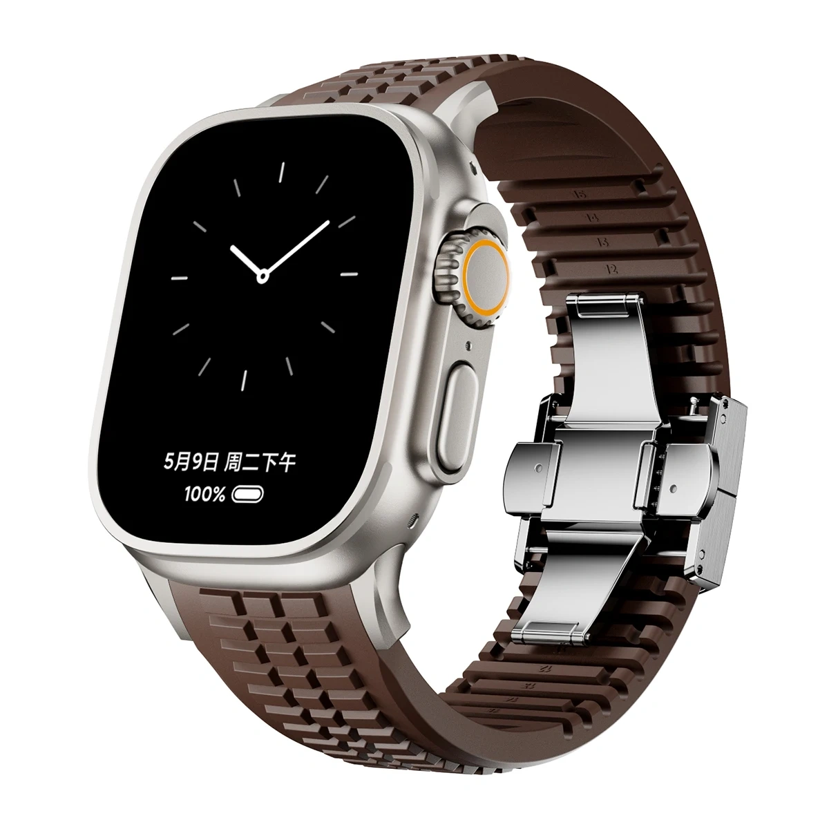 Silicone Band for Apple Watch Ultra 3 2 49mm Series 11 10 46mm Sports Strap for Iwatch 9 8 7 6 5 4 SE 2025 44mm 45mm Watchband