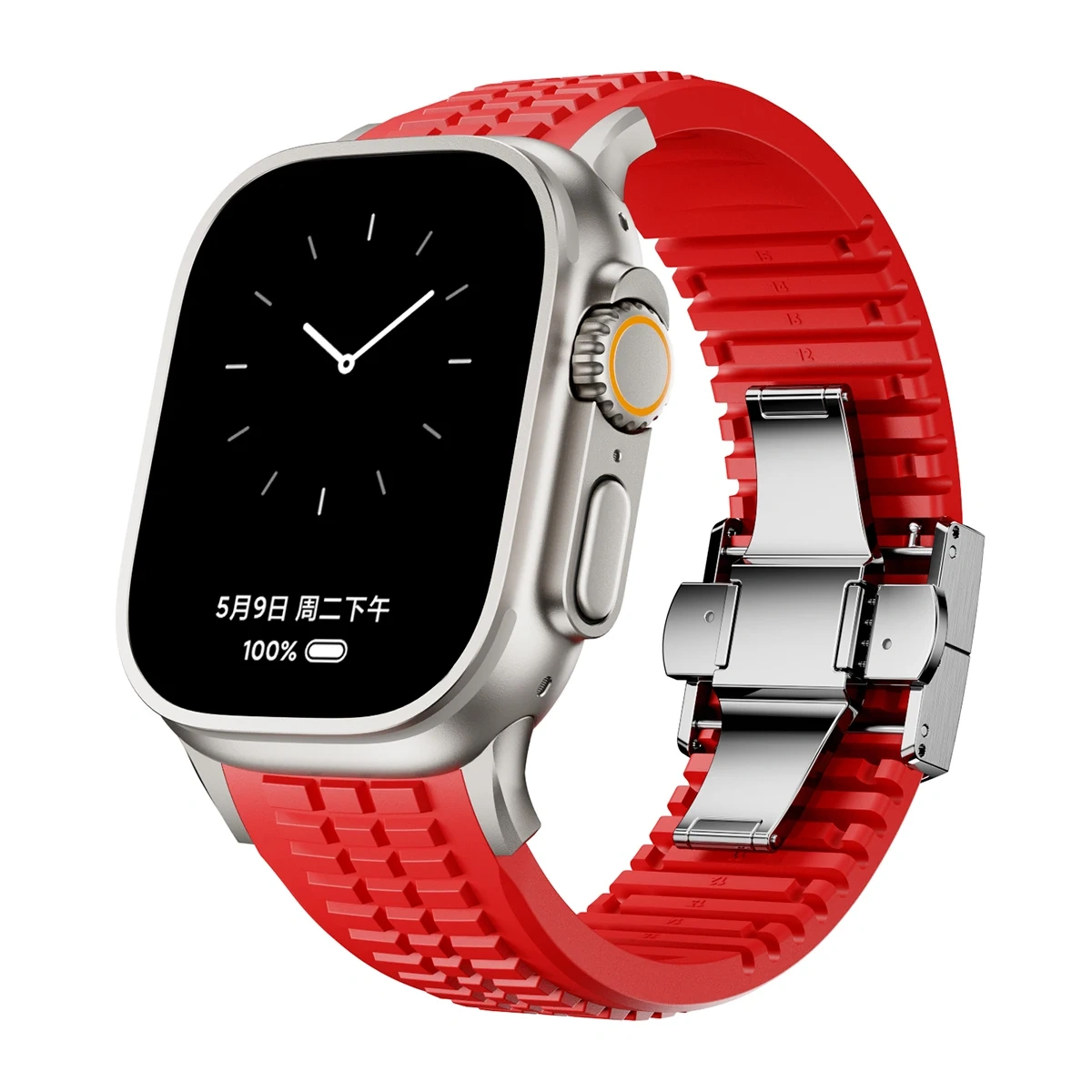 Silicone Band for Apple Watch Ultra 3 2 49mm Series 11 10 46mm Sports Strap for Iwatch 9 8 7 6 5 4 SE 2025 44mm 45mm Watchband