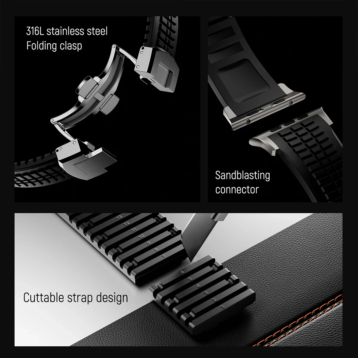 Silicone Band for Apple Watch Ultra 3 2 49mm Series 11 10 46mm Sports Strap for Iwatch 9 8 7 6 5 4 SE 2025 44mm 45mm Watchband