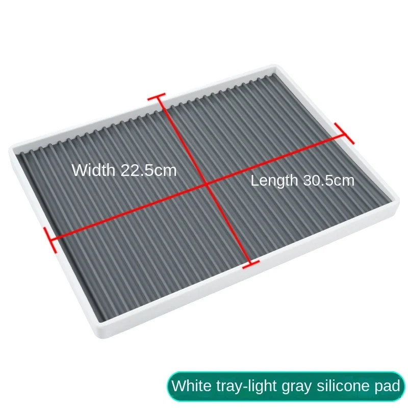 Silicone Anti-Slip Bench Mat for Watch Block Repairing Maintenance Cushion Watch repair tool tray grey brown pad for Watchmakers