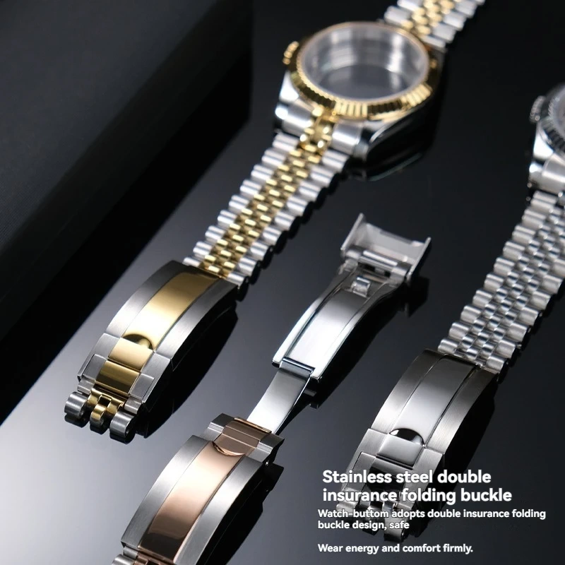 36mm 39mm Sapphire Glass Watch Case for Rolex Datejust NH35 NH36 Movement - Stainless Steel Waterproof  Case Watch Accessory