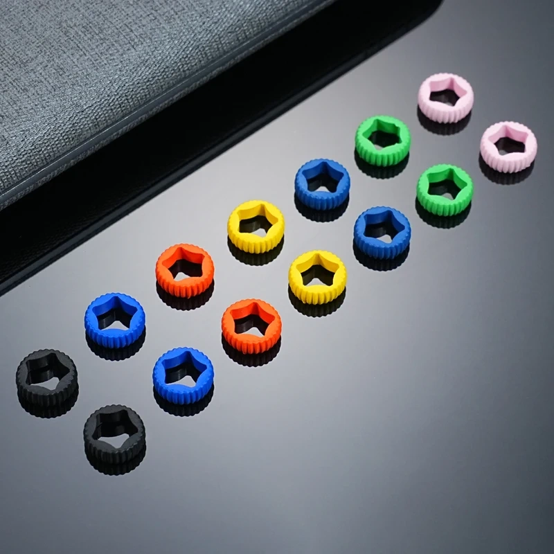 Colorful Fluorine FKM Rubber Ring Watchband Crow For RM Richard Mille Strap RM011 rm030 055 rm059 Five Pointed Star Accessories