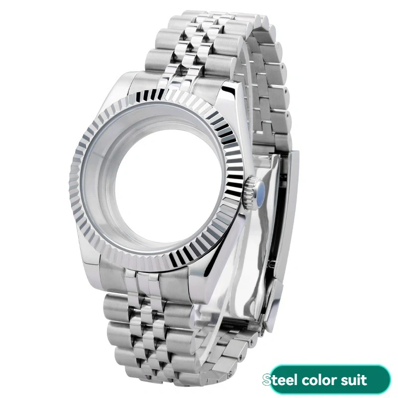 36mm 39mm Sapphire Glass Watch Case for Rolex Datejust NH35 NH36 Movement - Stainless Steel Waterproof  Case Watch Accessory