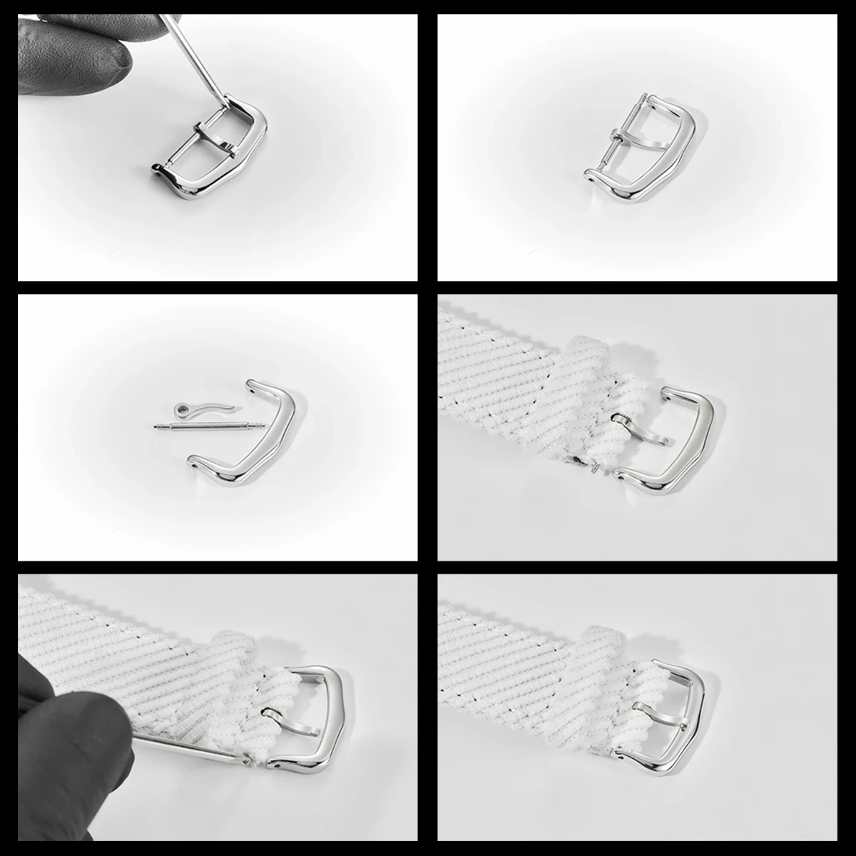 316L Stainless Steel 12mm 14mm 16mm 18mm Watch Buckle For Cartier Watch Replacement Clasp Gold Silver Rose