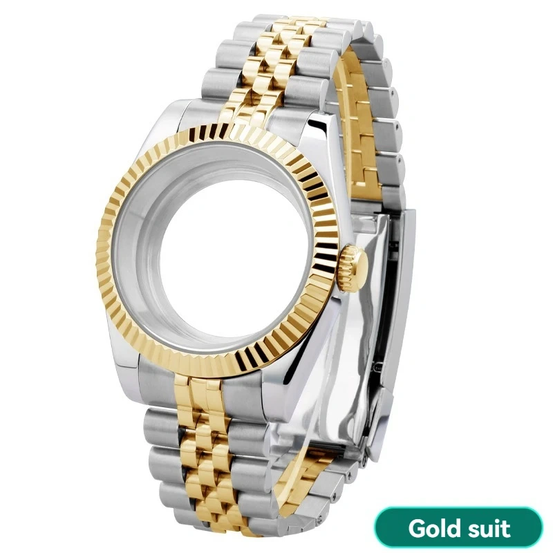 36mm 39mm Sapphire Glass Watch Case for Rolex Datejust NH35 NH36 Movement - Stainless Steel Waterproof  Case Watch Accessory
