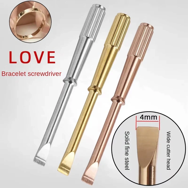 Bracelet screw replacement parts For Cartier Jewelry LOVE series bracelet Screw，bracelet 4mm small screwdriver Bolt driver tool