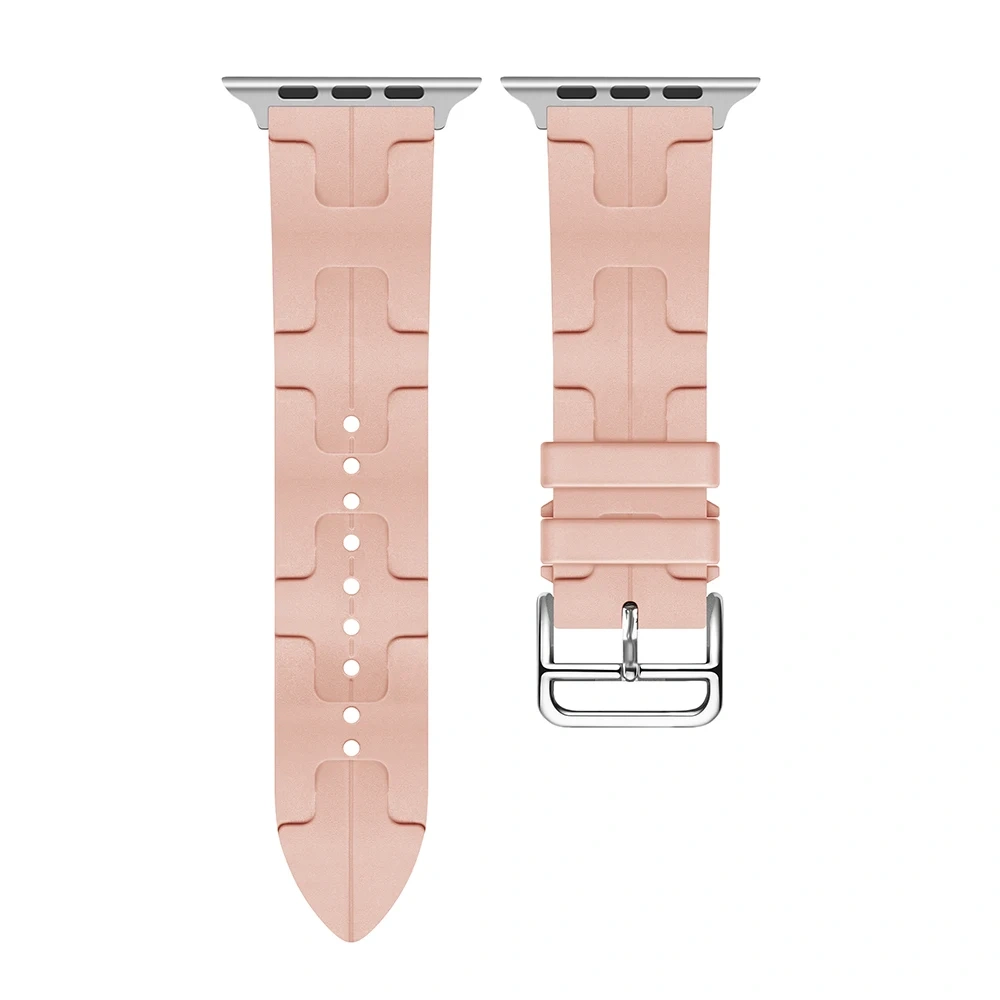 Kilim Single Tour Strap For Apple Watch Band 44mm 40mm 49mm 45mm 46mm Silicone bracelet iwatch series 9 se 3 5 6 7 8 ultra 2 10