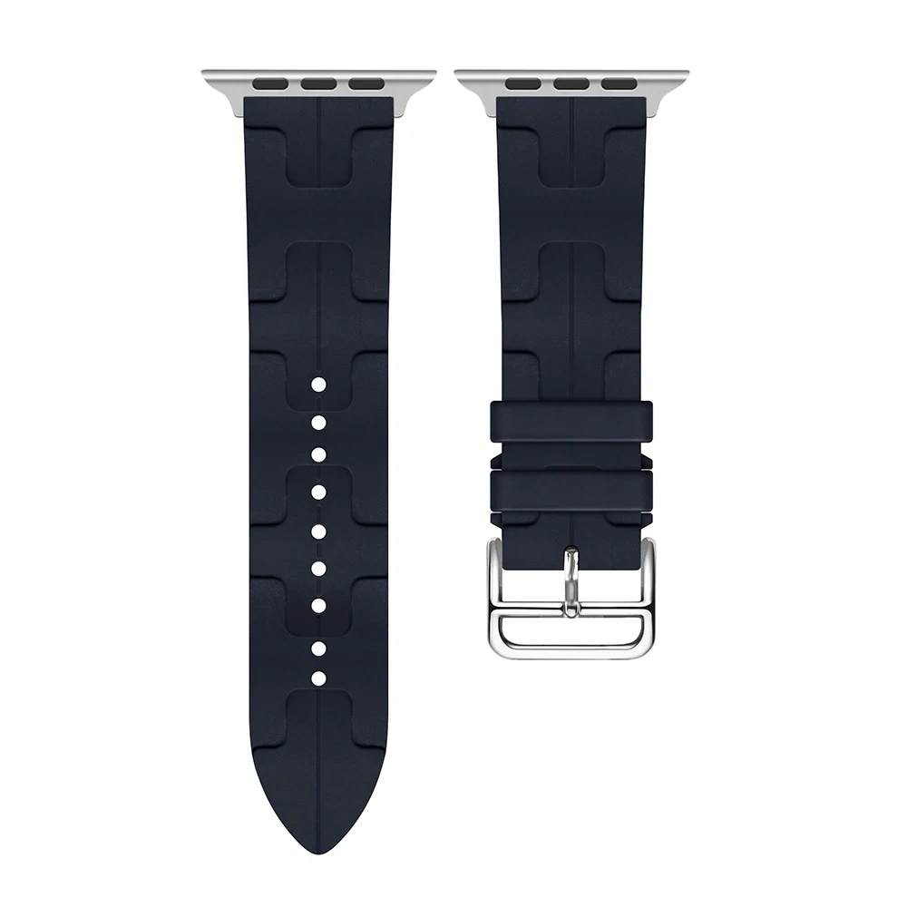 Kilim Single Tour Strap For Apple Watch Band 44mm 40mm 49mm 45mm 46mm Silicone bracelet iwatch series 9 se 3 5 6 7 8 ultra 2 10