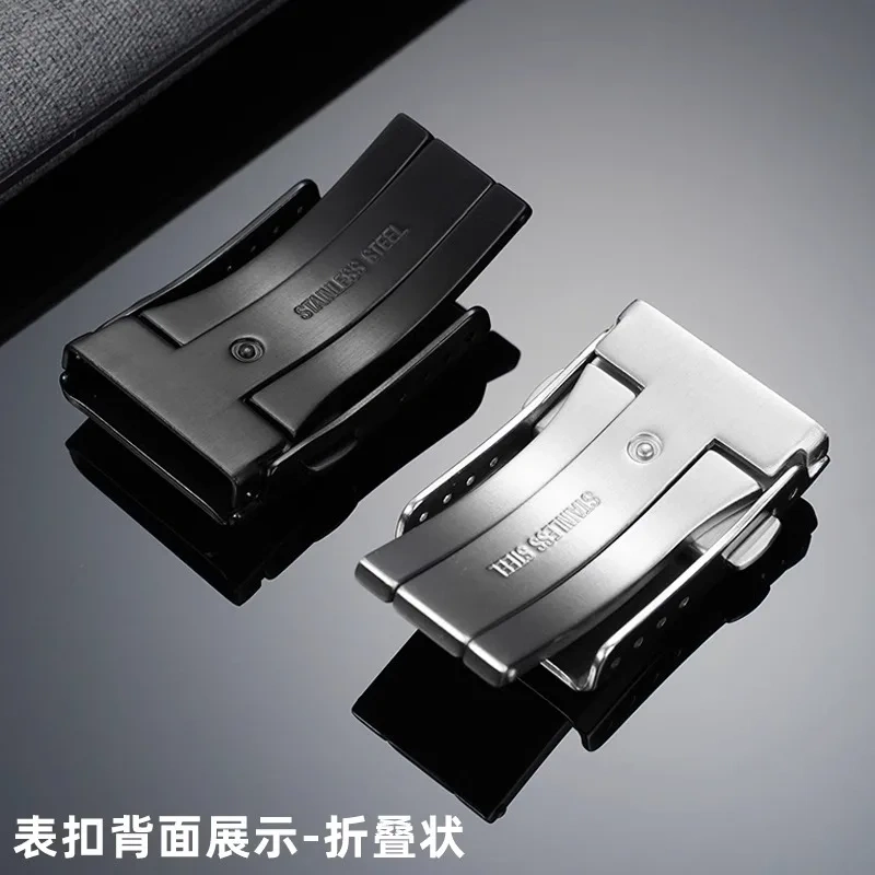 16mm 18mm 20mm Watch Clasp Folding Buckle Solid Stainless Steel Men Women Watch Buckle for Silicone Strap Metal Strap With tools