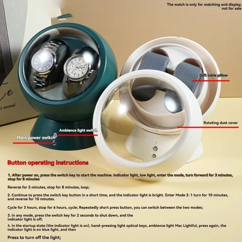 Mechanical Watch Winders for Automatic Watches USB Power Supply Rotate Stand Fashion Shaker Display Watch Box Can Use Batteries
