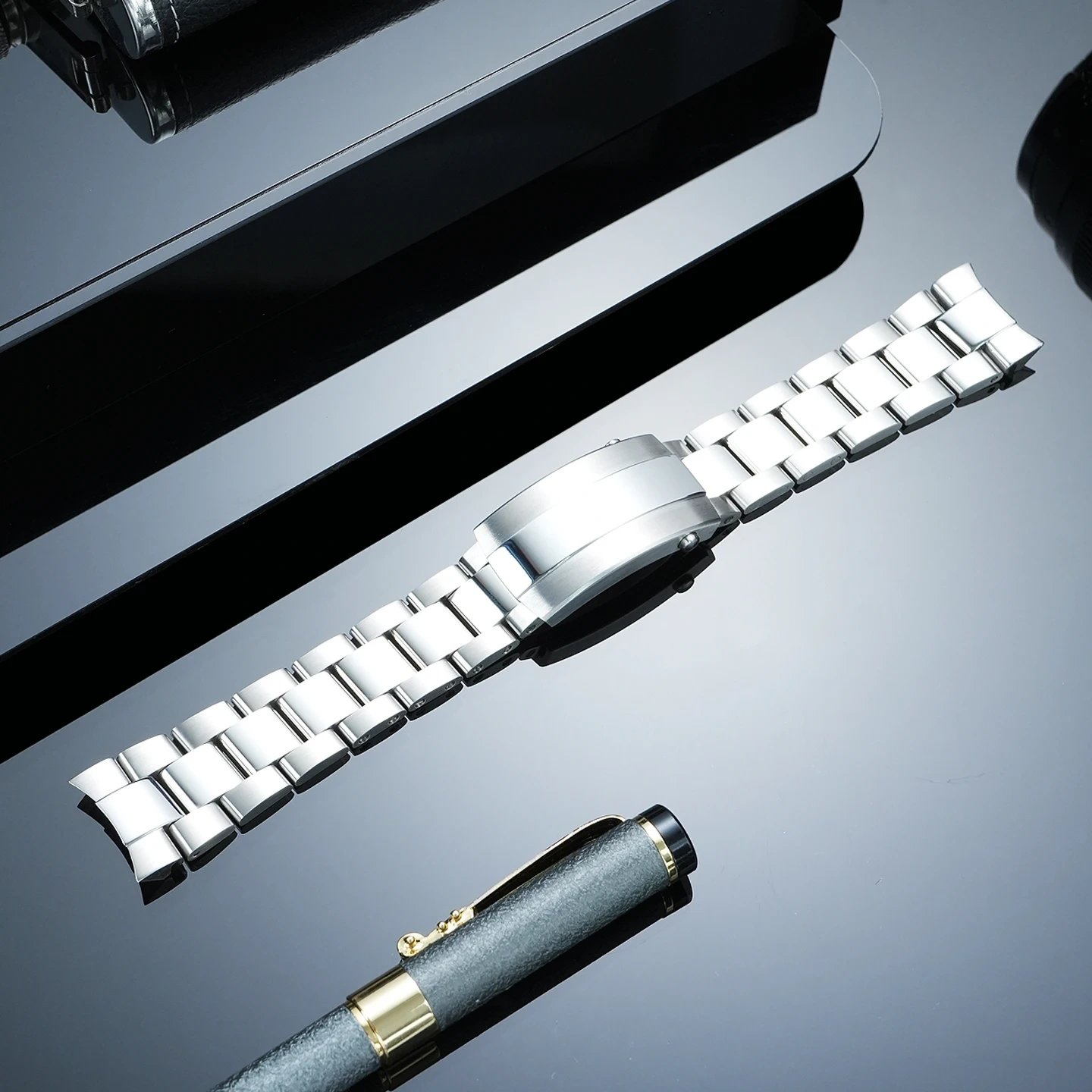 For Breitling AVENGER A17328 Stainless Steel Watch Bands SUPEROCEAN A17375 Metal Bracelet 22mm Men Watch Chain Adjustable Tuning