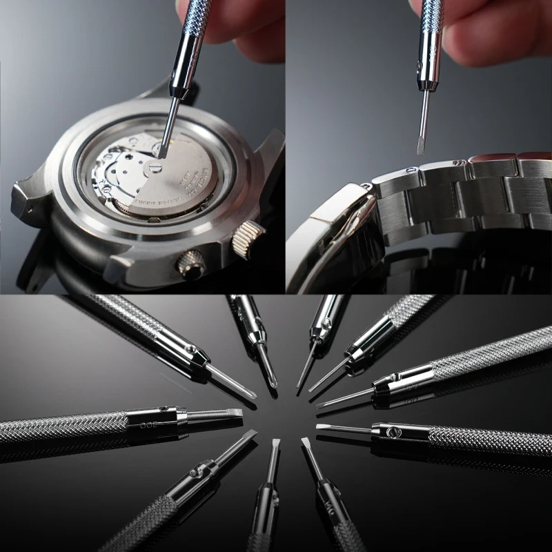 10 pcs Stainless Steel Watch Screwdriver Set Precision Watchmaker Screwdrivers for Watch Repair Watch Tools