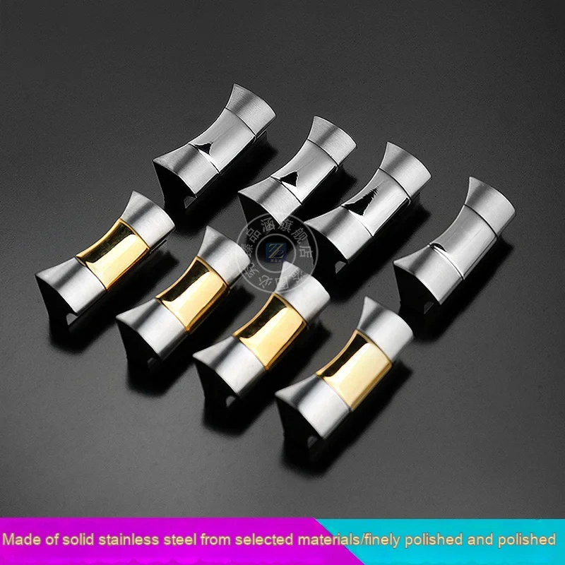 FKM Rubber Strap 316L Stainless Steel Curved End Link 20/21/22mm for Tudor black bay M79363 M7939G1 metal Adapter 41mm Connector