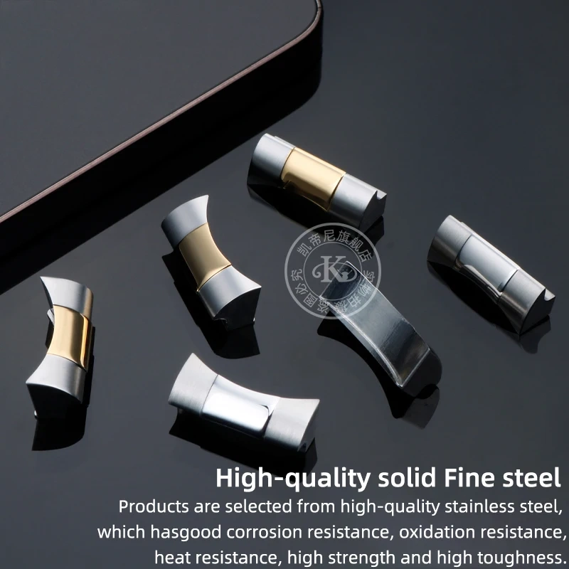 FKM Rubber Strap 316L Stainless Steel Curved End Link 20/21/22mm for Tudor black bay M79363 M7939G1 metal Adapter 41mm Connector