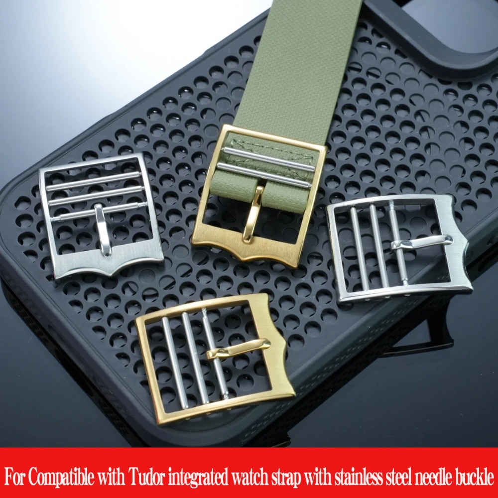 For Tudor M25707 FXD Series Integrated Strap with Traditional Needle Buckle Waterproof Metal Watch Buckle 20mm 22mm Pin Clasp