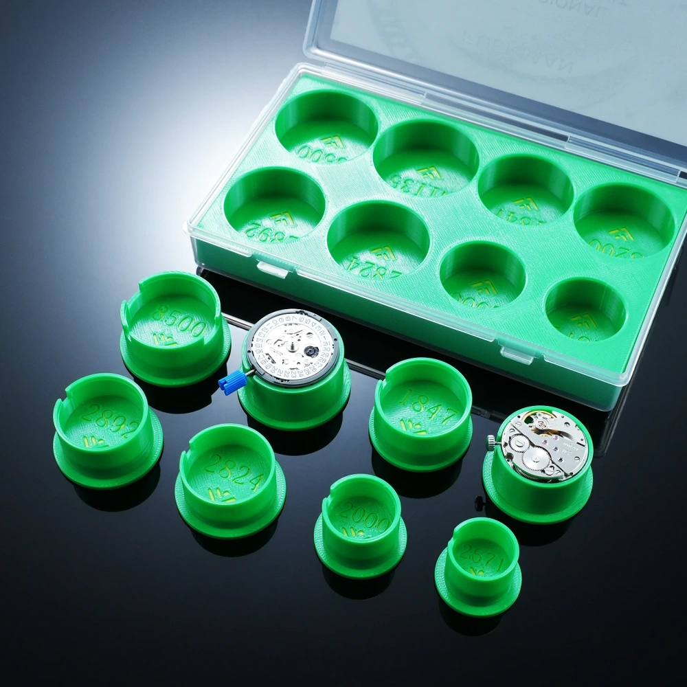 3D Printed Plastic Movement Holder 8PCS Set Mechanical Watch Movement Base Maintenance Tool for 2671/2000/2892/2824 8200/1847