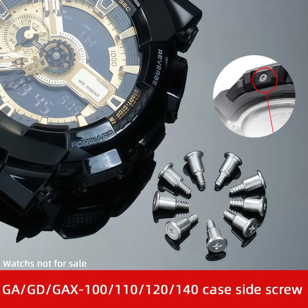6/8/10PCS For CASIO G-SHOCK Bezel Side Screw Kit GA100/110/120/140 GD100/110/120/140 GAX-100/110/120/140 Case Side parts repair