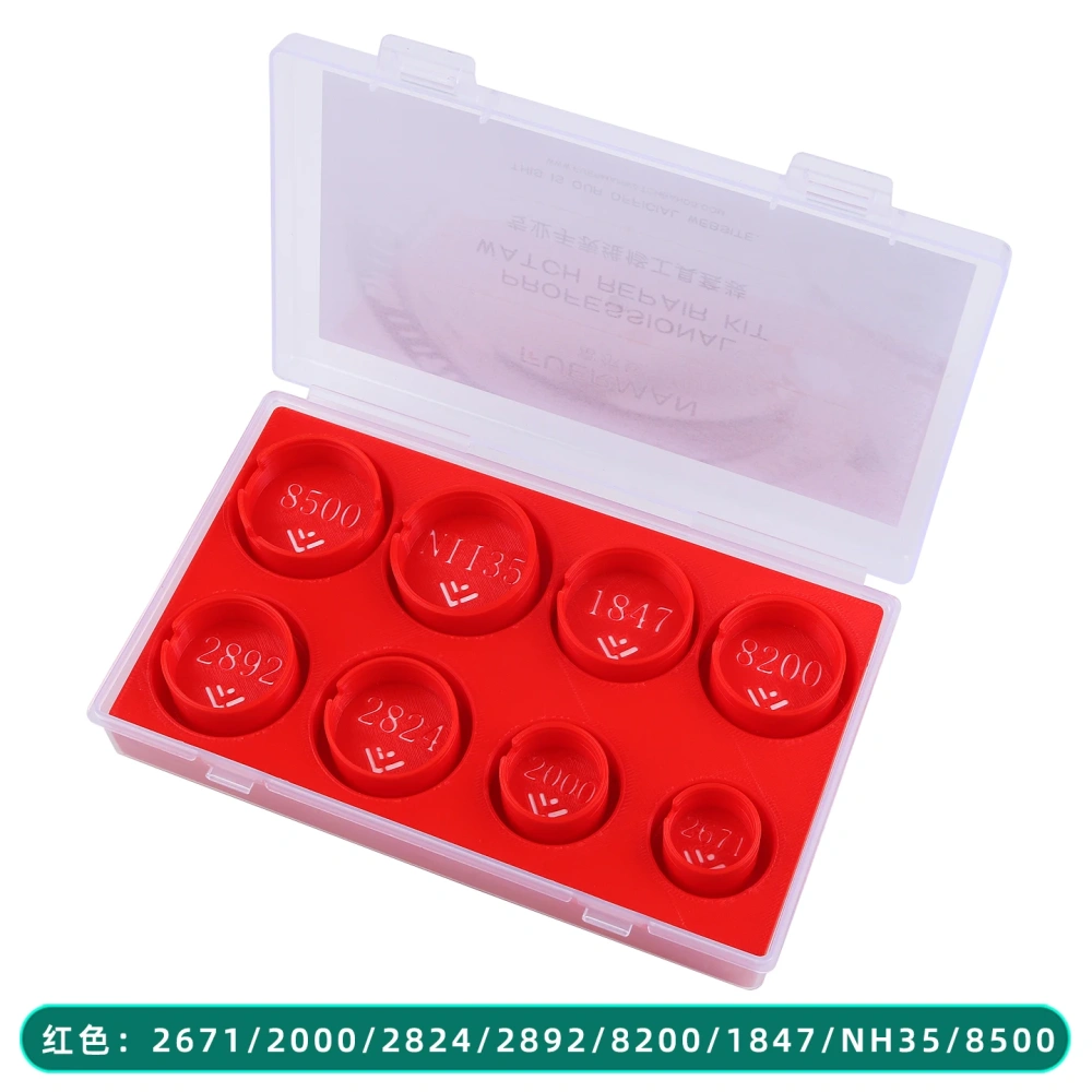 3D Printed Plastic Movement Holder 8PCS Set Mechanical Watch Movement Base Maintenance Tool for 2671/2000/2892/2824 8200/1847