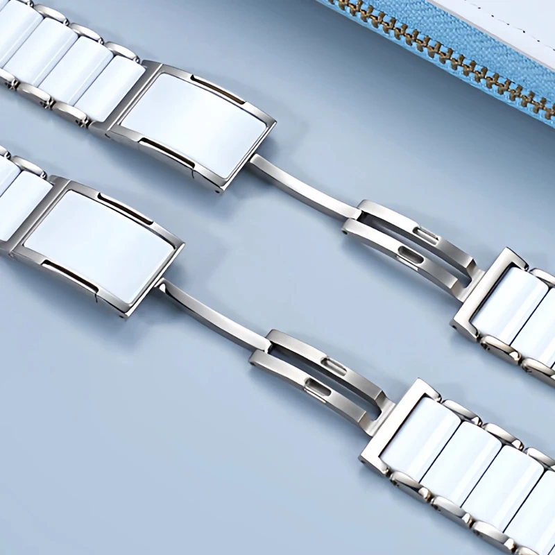 Ceramic+Titanium alloy Strap For Huawei Watch GT5 Pro 42mm GT6/5 41mm Watch5 Woman Luxury Bracelet  Metal Replace Wristband