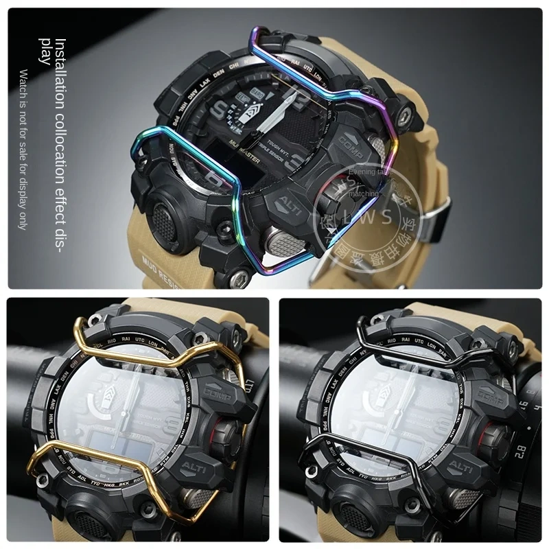 Watch Accessories Bumper For Casio G-Shock GWG-1000 GWG1000 GG-1000 gg1000 Anti collision Stainless Steel Metal Protective Bar