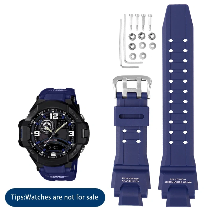 Plastikowe Watchband For Casio G-shock GA-1000 1100 GW-4000 GW-A1100 A1000 Zegarek Pasek Wysokiej Jakości Mężczyzna Sportowy Zeg