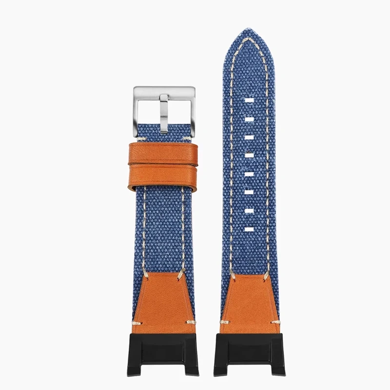 GWG-B1000 Breathable Nylon Canvas Strap for Casio Third Generation Big Mud King GWG-B1000 Modified Leather-bottomed Watch Strap
