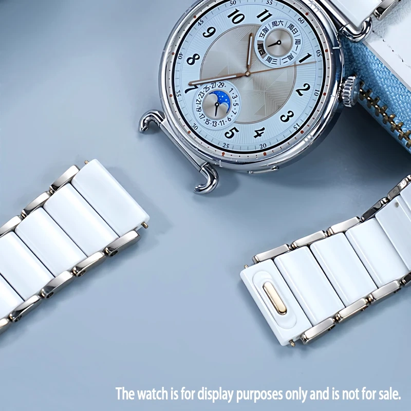 Ceramic+Titanium alloy Strap For Huawei Watch GT5 Pro 42mm GT6/5 41mm Watch5 Woman Luxury Bracelet  Metal Replace Wristband