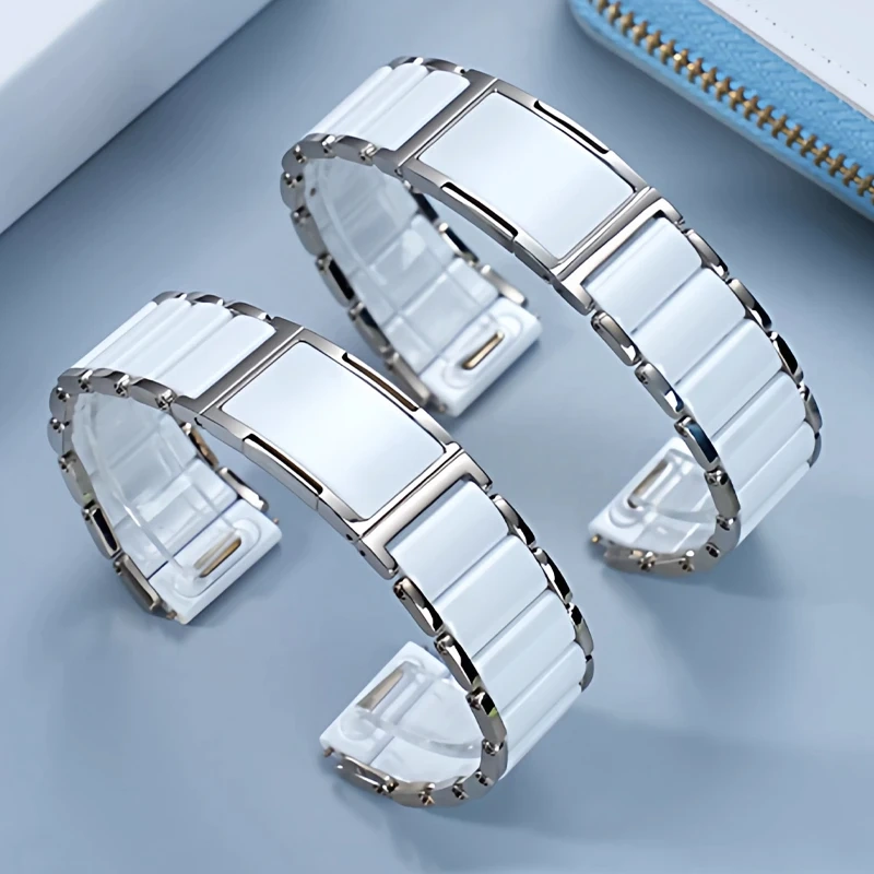 Ceramic+Titanium alloy Strap For Huawei Watch GT5 Pro 42mm GT6/5 41mm Watch5 Woman Luxury Bracelet  Metal Replace Wristband