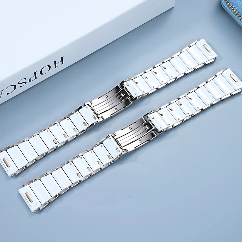 Ceramic+Titanium alloy Strap For Huawei Watch GT5 Pro 42mm GT6/5 41mm Watch5 Woman Luxury Bracelet  Metal Replace Wristband