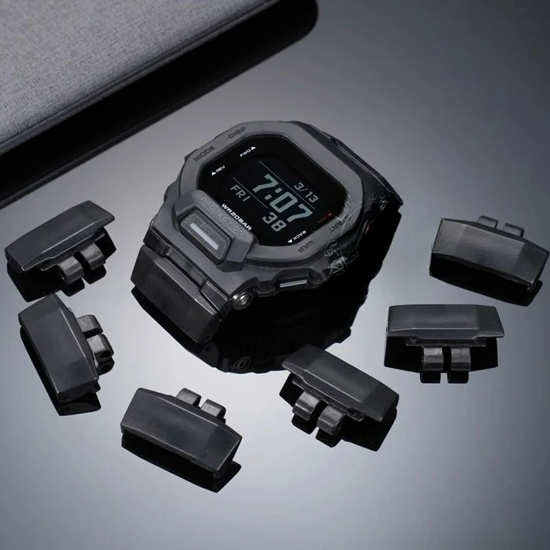 GBD-200 series Modified Strap Adapter For Casio g-shock GBD-200 Connector Rubber Strap Stainless Steel Bracelet Black Converter