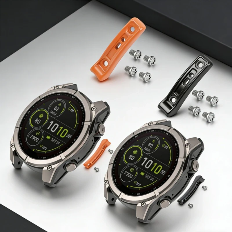 Watch Side Frame Protector Metal Bumper for Garmin Fenix 8 47MM/51mm /Tactix 8/ Quatix 8 Anti Drop Alloy Frame Protective