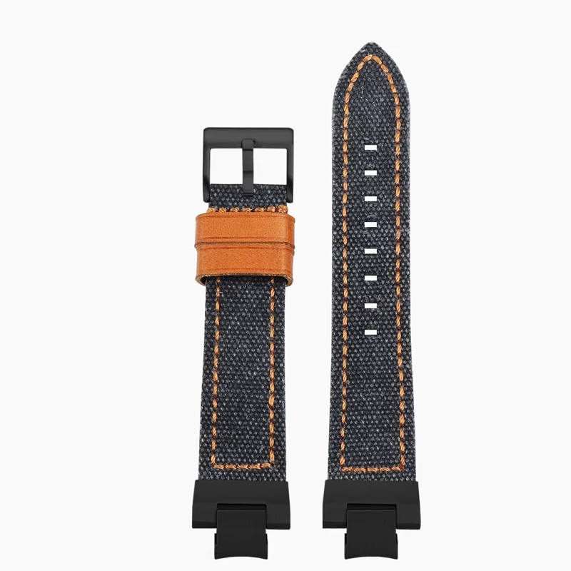 Modified Canvas and Genuine leather Watch Strap Watch strap For Casio MTG-B3000 Watch Band Quick Release MTGB3000 Men Strap