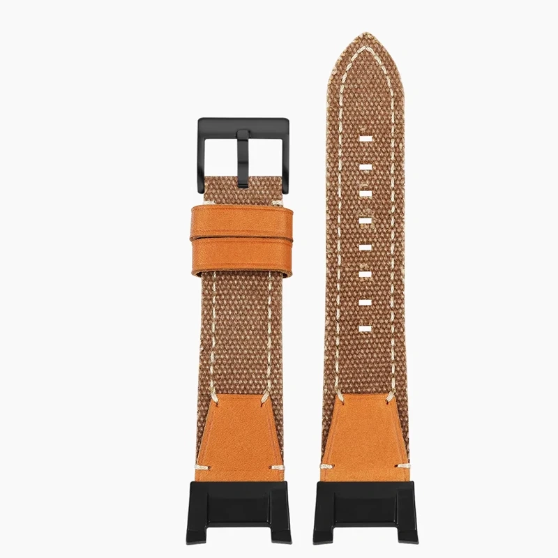 GWG-B1000 Breathable Nylon Canvas Strap for Casio Third Generation Big Mud King GWG-B1000 Modified Leather-bottomed Watch Strap