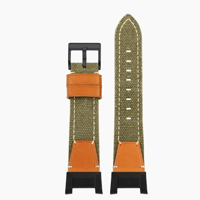 GWG-B1000 Breathable Nylon Canvas Strap for Casio Third Generation Big Mud King GWG-B1000 Modified Leather-bottomed Watch Strap
