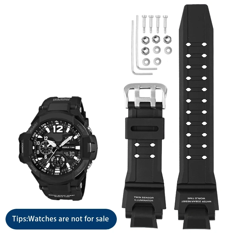Plastikowe Watchband For Casio G-shock GA-1000 1100 GW-4000 GW-A1100 A1000 Zegarek Pasek Wysokiej Jakości Mężczyzna Sportowy Zeg