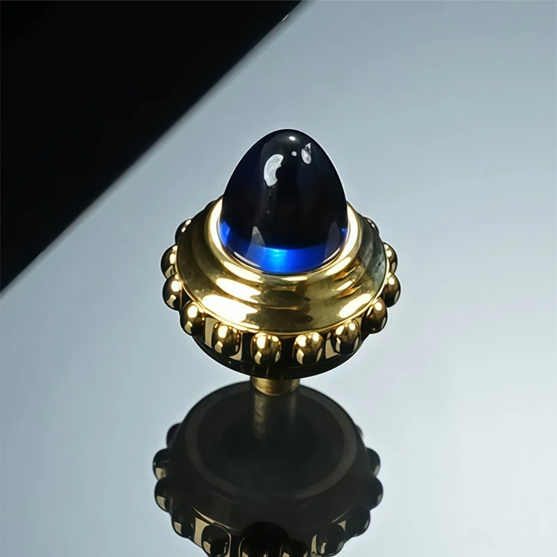 Watch Accessories for Cartier Tank Series Crown Spinel Sapphire Men's/Women's Blue Time Adjustment Button Replacement Accessorie