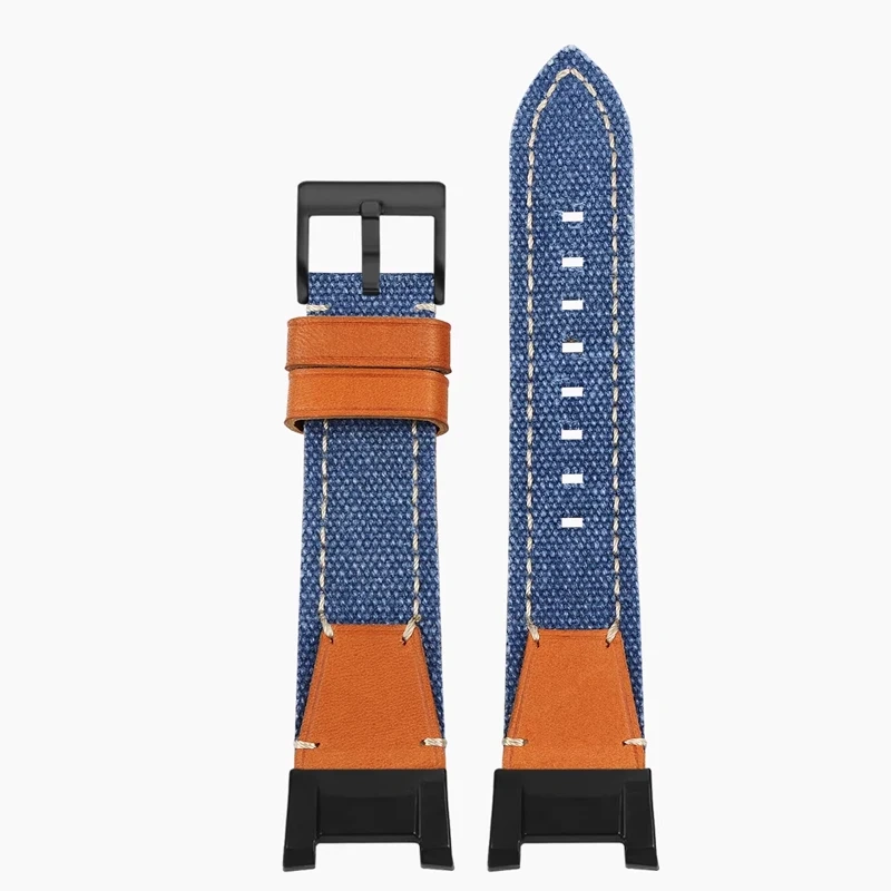 GWG-B1000 Breathable Nylon Canvas Strap for Casio Third Generation Big Mud King GWG-B1000 Modified Leather-bottomed Watch Strap