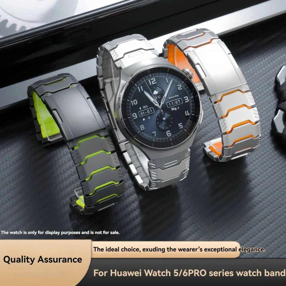 For Huawei Watch 5 Pro / 6 Pro & GT Series, Titanium Alloy Metal Strap with Quick Release, 22mm Men's Replacement Band