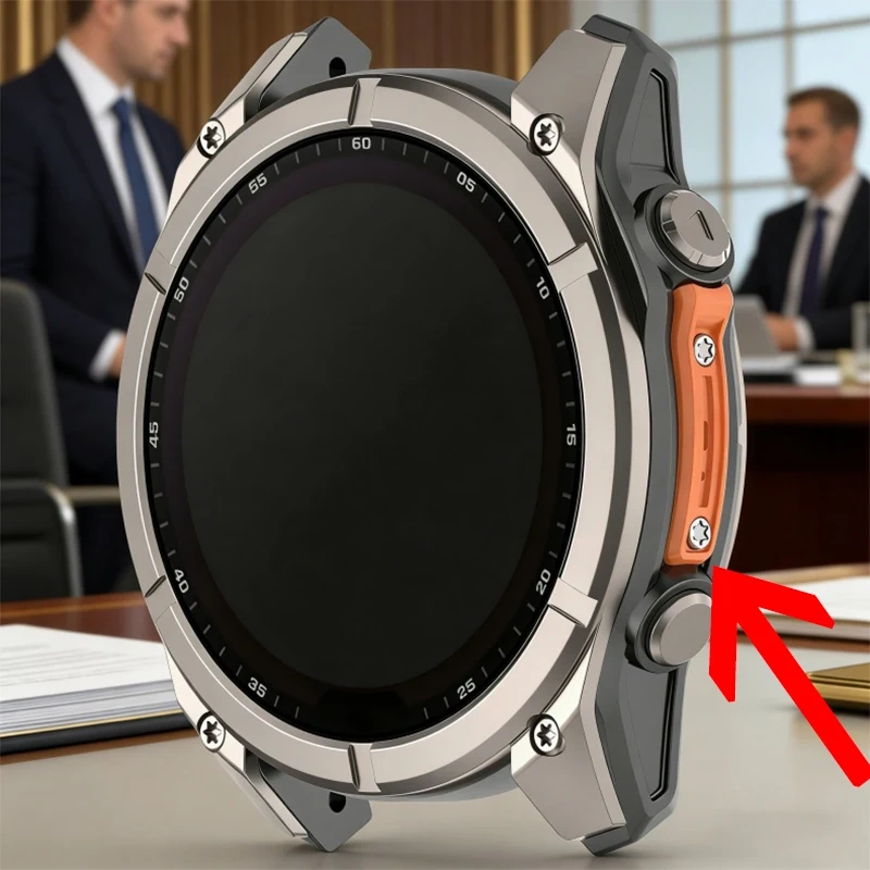 Watch Side Frame Protector Metal Bumper for Garmin Fenix 8 47MM/51mm /Tactix 8/ Quatix 8 Anti Drop Alloy Frame Protective
