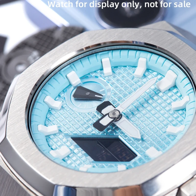 12 color face accessories for G-Shock GA-2100 Mod parts waffle surface metal face dial copper watch surface GA2110 2100 Casioak