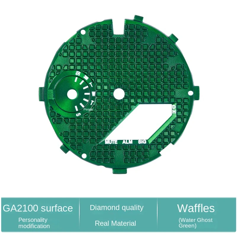 12 color face accessories for G-Shock GA-2100 Mod parts waffle surface metal face dial copper watch surface GA2110 2100 Casioak