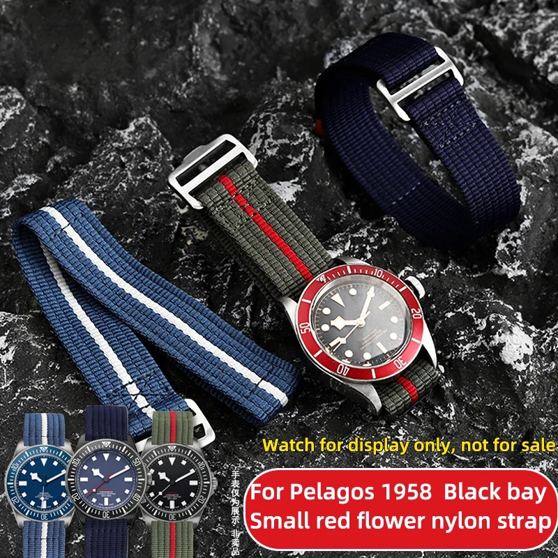 For Tudor FXD Divers watch 42mm watch band Pelagos Black bay nylon strap bracelet Waterproof strap for men 22mm Replace wristban