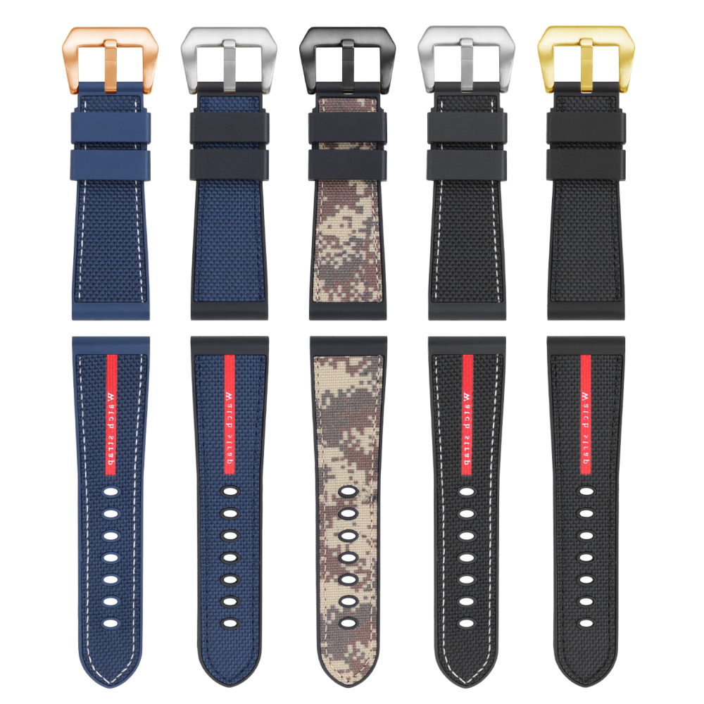Camo Nylon Rubber Quick Release Strap for Panerai