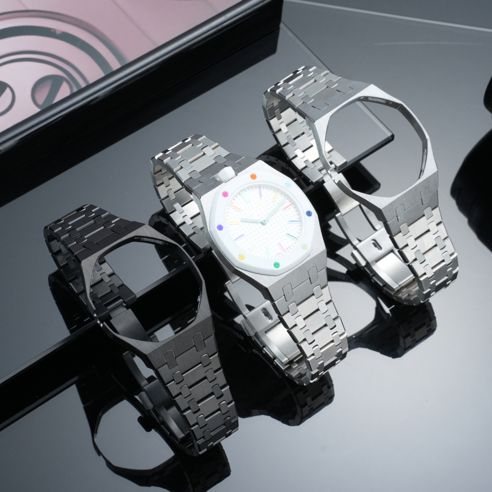 Stainless Steel Modification Kit for For Swatch x AP Royal POP Integrated Case & Bracelet