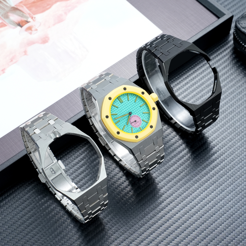 Stainless Steel Modification Kit for For Swatch x AP Royal POP Integrated Case & Bracelet