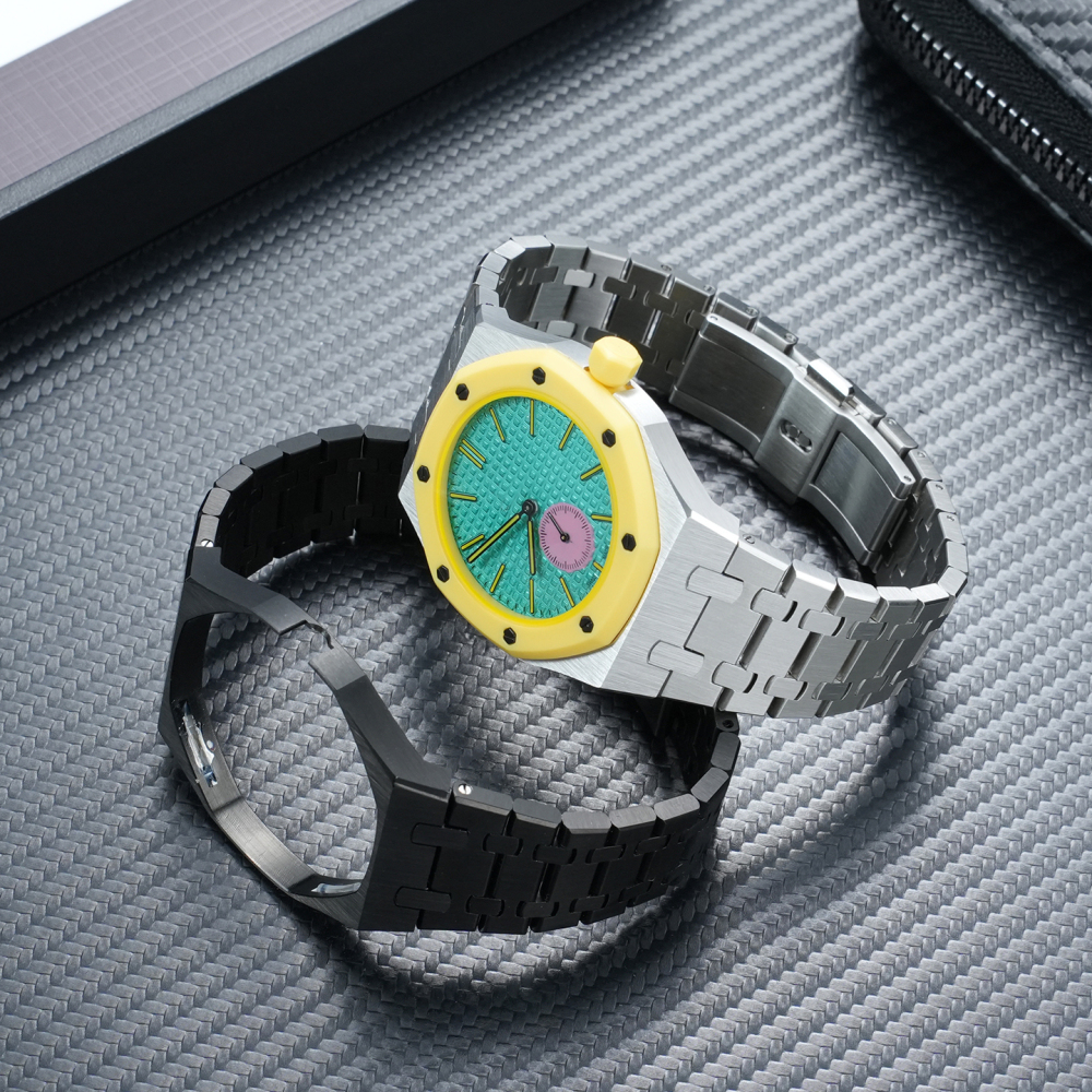 Stainless Steel Modification Kit for For Swatch x AP Royal POP Integrated Case & Bracelet