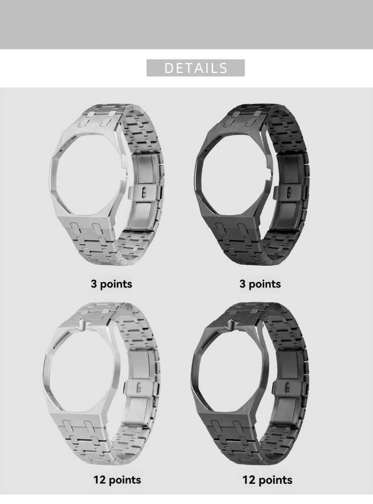 Stainless Steel Modification Kit for For Swatch x AP Royal POP Integrated Case & Bracelet