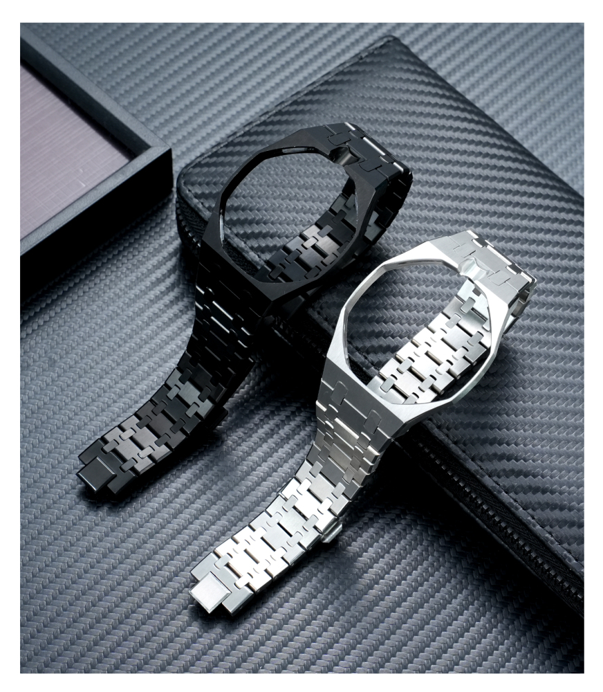 Stainless Steel Modification Kit for For Swatch x AP Royal POP Integrated Case & Bracelet