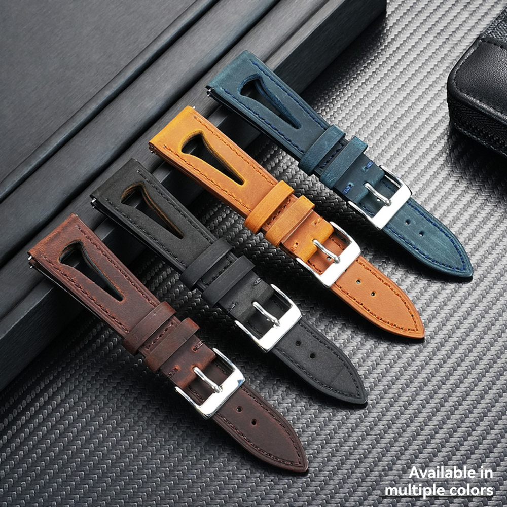 Double-Layer Calfskin with Triangle Breathable Cutouts & Tool-Free Installation